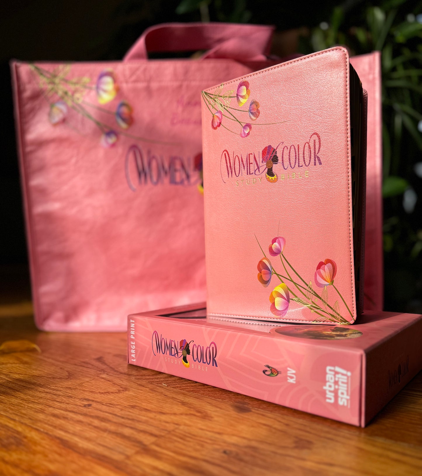 The New Women of Color Study Bible - PINK Luxleather